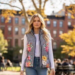 Johnny Was Sasha Reversible Vest Jacket Woman Size L